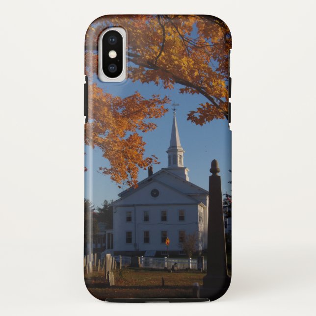 Capa Para iPhone, Case-Mate Vista Foliar De ouro Da Igreja Do Cemitério (Verso)