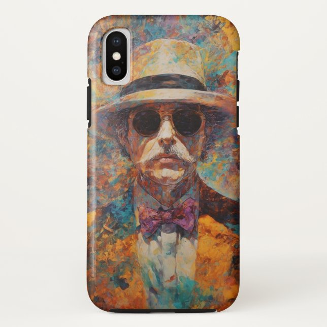 Capa Para iPhone, Case-Mate Vivid Gentleman Art Mobile Case (Verso)