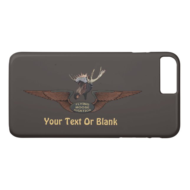 Capa Para iPhone, Case-Mate Voando Moose Bush Piloto Wings (Verso (Horizontal))