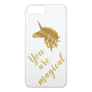 Capa iPhone 8 Plus/7 Plus Você é Estojo Dourado Mágico