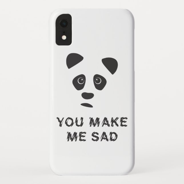 Capa Para iPhone, Case-Mate Você me deixa triste. Triste panda. (Verso)