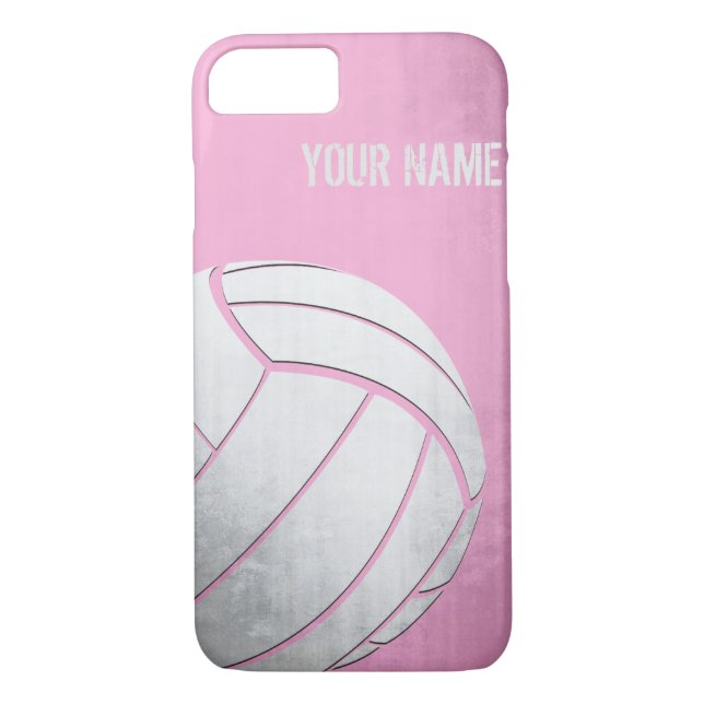 Capa Para iPhone, Case-Mate Voleibol com máscara do rosa do efeito do Grunge (Verso)