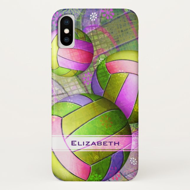 Capa Para iPhone, Case-Mate Voleibol De Grunge Para Meninas (Verso)