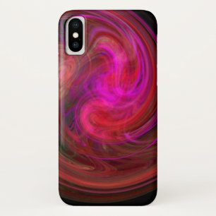 Capa Para iPhone X VORTEX CLARO, vermelho vibrante