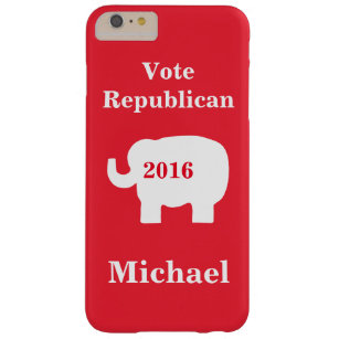 Capa Barely There Para iPhone 6 Plus Vote Republicano 2016 Nome Personalizado Vermelho