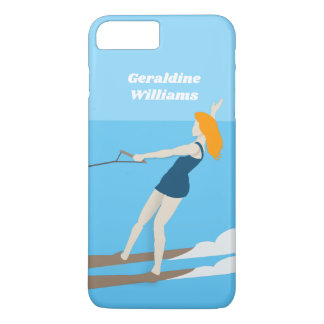 Capa iPhone 8 Plus/7 Plus Waterski, estilo Vintage