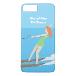 Capa iPhone 8 Plus/7 Plus Waterski, estilo Vintage