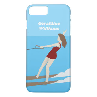 Capa iPhone 8 Plus/7 Plus Waterski, estilo Vintage