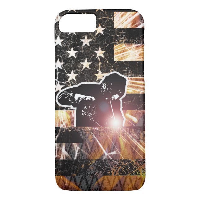 Capa Para iPhone, Case-Mate Welding Flag Sparks and Flames (Verso)