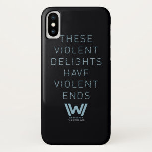 Capa Para iPhone Da Case-Mate Westworld   Citação da Tipografia "Delights Viol