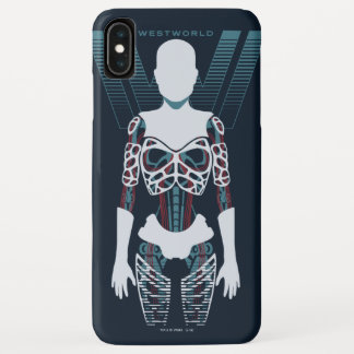 Capa Para iPhone Da Case-Mate Westworld | Esqueleto Android Sobre Logotipo