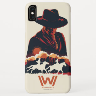 Capa Para iPhone Da Case-Mate Westworld   Homem na Silhueta do Deserto Negro