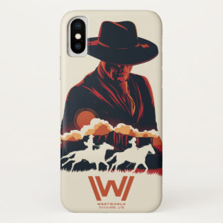 Capa Para iPhone Da Case-Mate Westworld | Homem na Silhueta do Deserto Negro