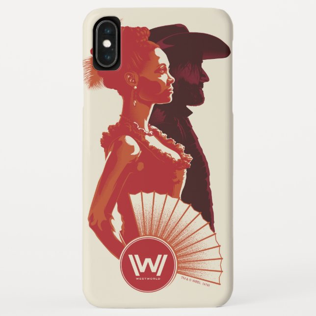 Capa Para iPhone, Case-Mate Westworld | Retrato De Estêncil Maeve & Hector (Verso)