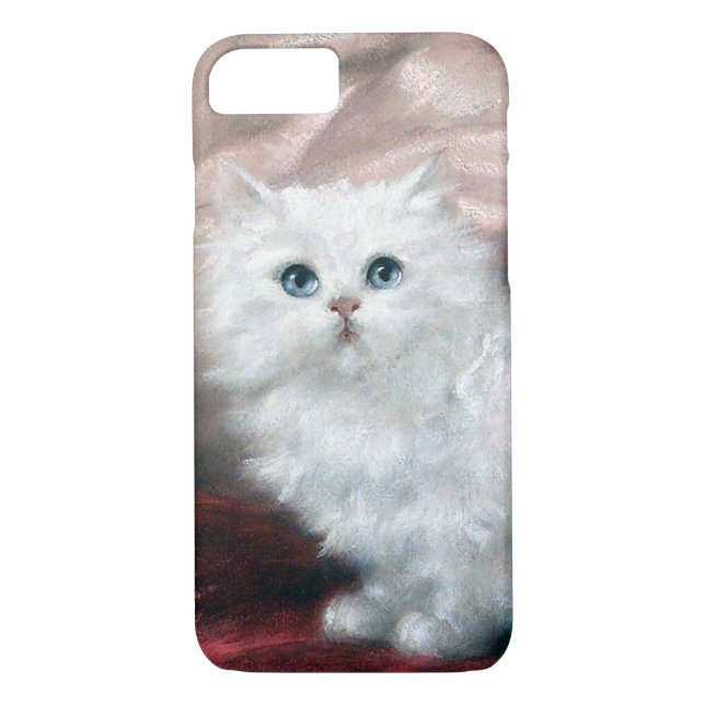 Capa Para iPhone, Case-Mate White Kitten, Carl Kahler (Verso)