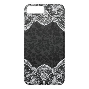 Capa Para iPhone Da Case-Mate White Vintage Floral Lace Black Damasco 2