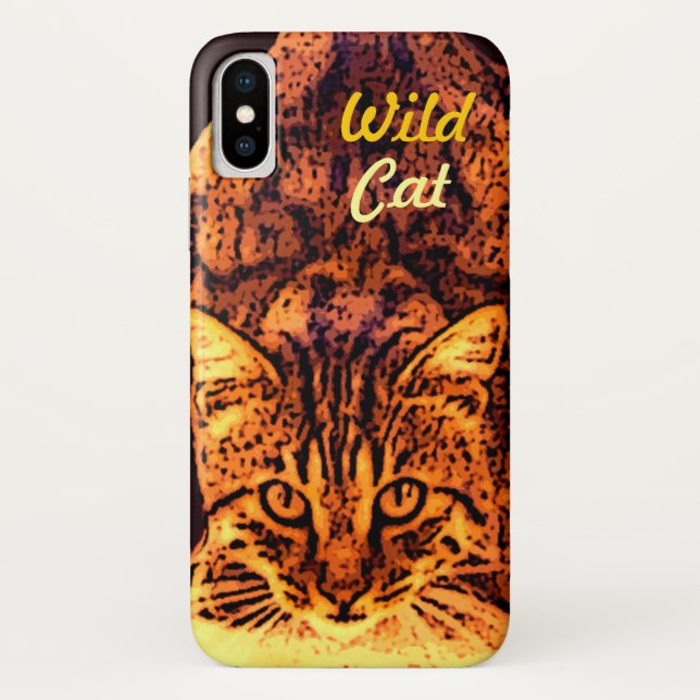 CAPA PARA iPhone, Case-Mate  WILD CAT KITTEN (Verso)