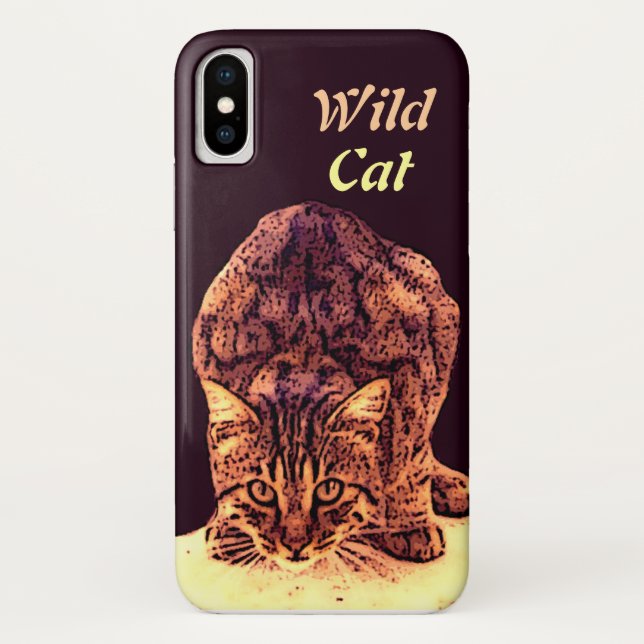 CAPA PARA iPhone, Case-Mate  WILD CAT KITTEN (Verso)