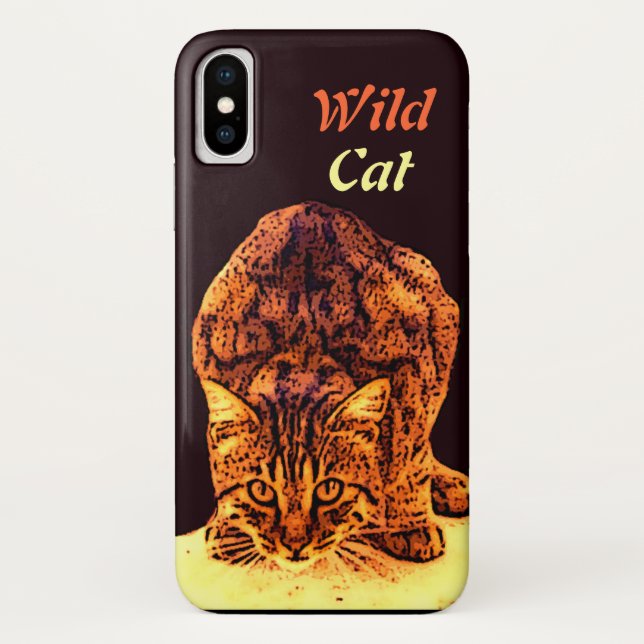 CAPA PARA iPhone, Case-Mate  WILD CAT KITTEN (Verso)