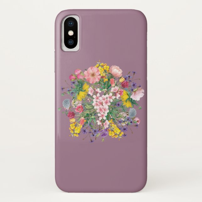 Capa Para iPhone, Case-Mate Wildflower Floral Nature Inspirou iPhone iPad Case (Verso)