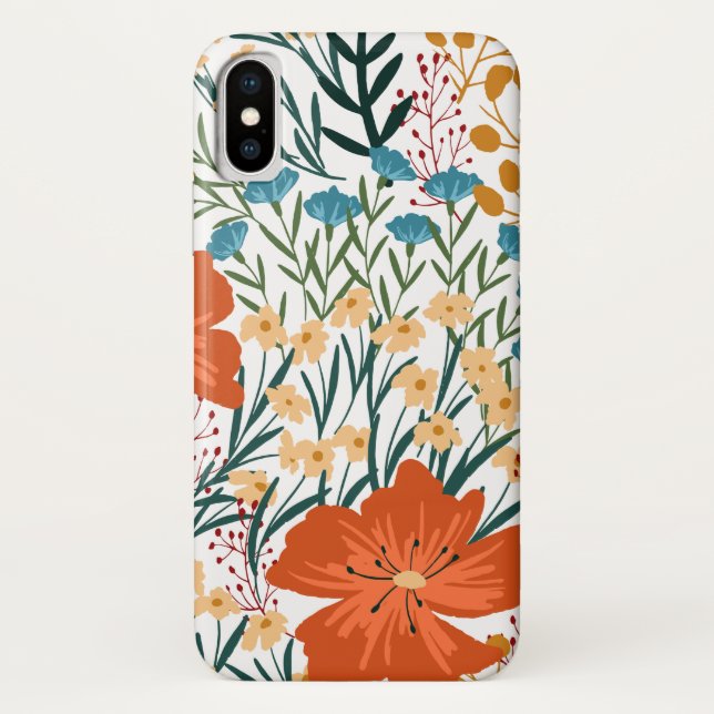 Capa Para iPhone, Case-Mate Wildflower Seamless Pattern (Verso)
