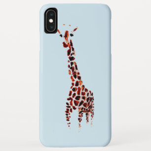 Capa Para iPhone XS Max Wildlife Art Giraffe