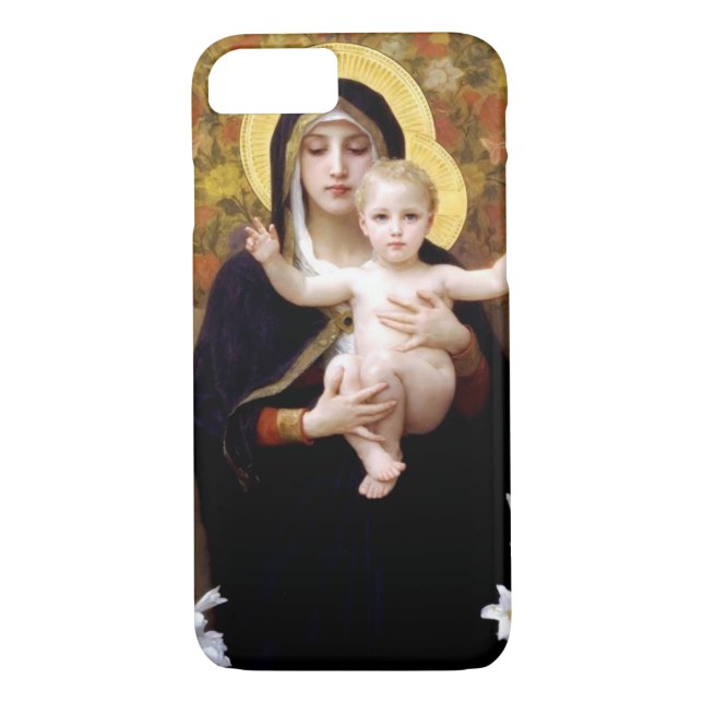 Capa Para iPhone, Case-Mate William Bouguereau- Madonna dos lírios (Verso)