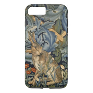 Capa iPhone 8 Plus/7 Plus William Morris Forest Rabbit Floral Art Nouveau
