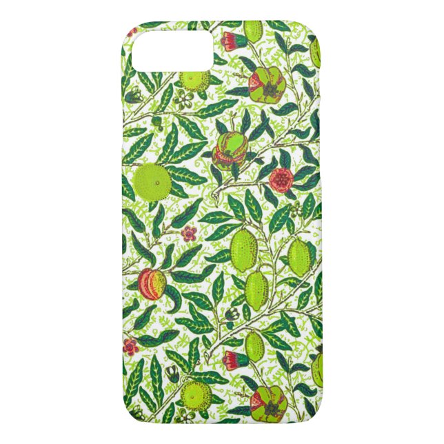 Capa Para iPhone, Case-Mate William Morris Fruta Exótica, Verde limão (Verso)