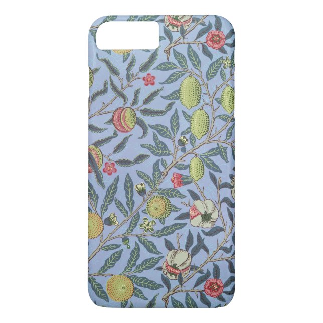 Capa Para iPhone, Case-Mate William Morris Fruta Pomegranate Blue Ornament (Verso)
