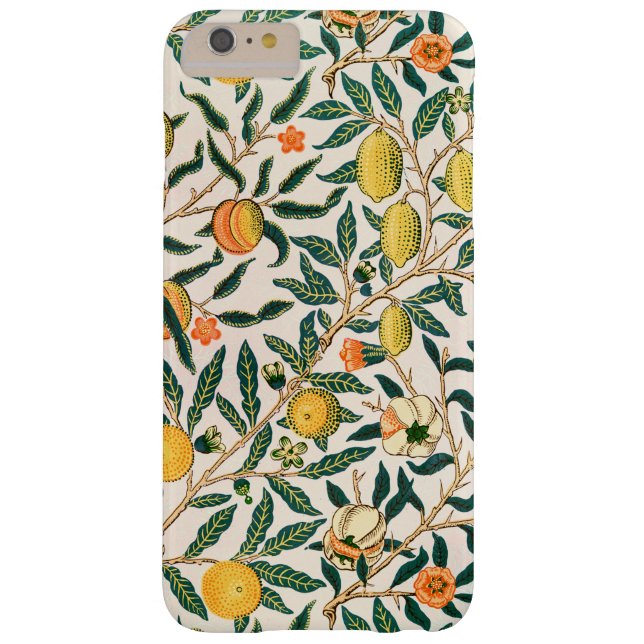 Capa Para iPhone, Case-Mate William Morris Fruta Pomegranate White Ornament (Verso)