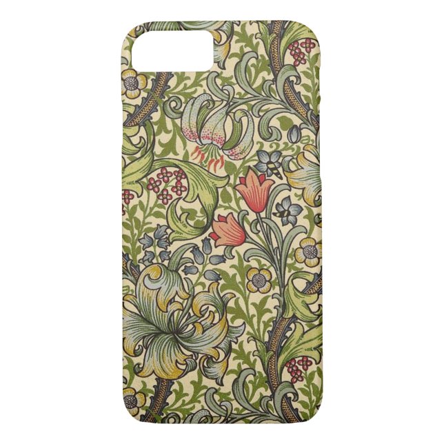 Capa Para iPhone, Case-Mate William Morris Ouro Lily - Padrão Restaurado (Verso)