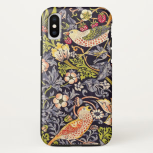 Capa Para iPhone X William Morris Strawberry Thef Floral Art Nouveau