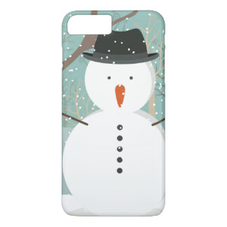 Capa iPhone 8 Plus/7 Plus Winter Snowman
