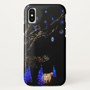 Capa Para iPhone Da Case-Mate Winter Wonderland Lights Blue and White Holiday