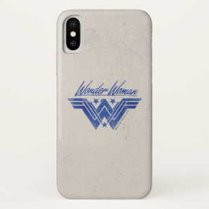 Capa Para iPhone X Wonder Woman Stacked Stars Symbol