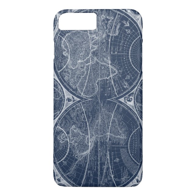 Capa Para iPhone, Case-Mate World Globals Blueprint (Verso)