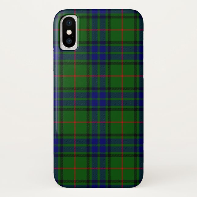 Capa Para iPhone, Case-Mate Xadrez azul-tartan Lauder (Verso)
