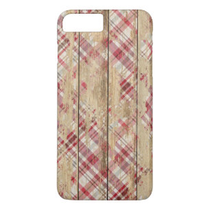 Capa Para iPhone Da Case-Mate Xadrez e madeira desvanecidas