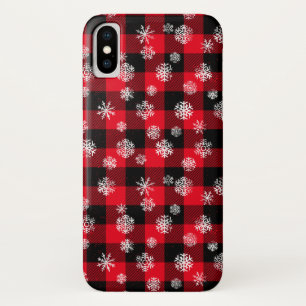 Capa Para iPhone Da Case-Mate Xadrez Red Buffalo Snowflakes