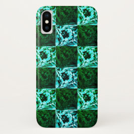Capa Para iPhone Da Case-Mate Xadrez verde e céu azul ou ciano, com retângulos?