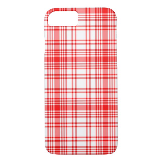 Capa Para iPhone, Case-Mate Xadrez vermelha (Verso)