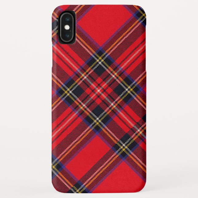 Capa Para iPhone, Case-Mate Xadrez vermelha de Stewart tartan (Verso)