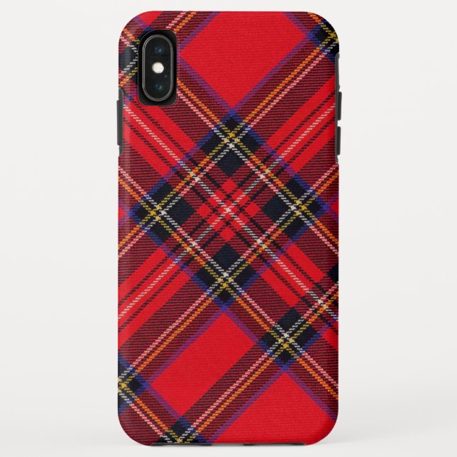 Capa Para iPhone, Case-Mate Xadrez vermelha de Stewart tartan (Verso)