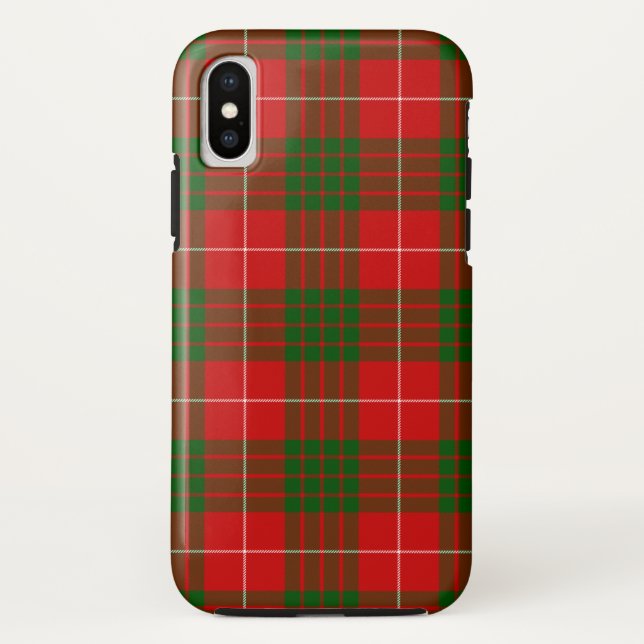 Capa Para iPhone, Case-Mate Xadrez vermelha tartan tartan (Verso)