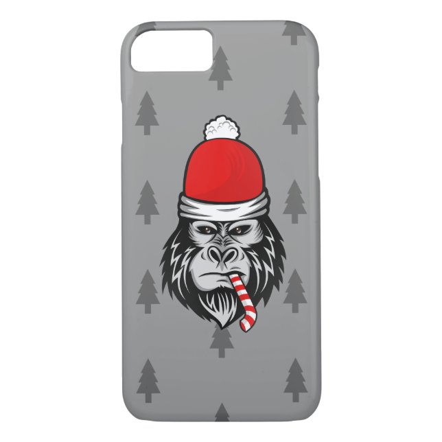 Capa Para iPhone, Case-Mate xmas santa claus gorilla (Verso)