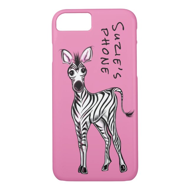 Capa Para iPhone, Case-Mate Zebra - rosa (Verso)