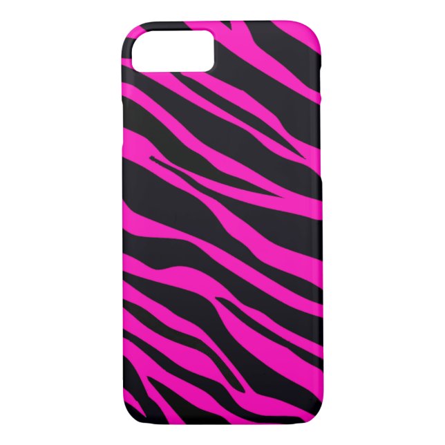 Capa Para iPhone, Case-Mate Zebra Rosa Quente Riscado (Verso)