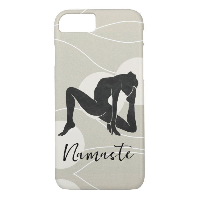 Capa Para iPhone, Case-Mate Zen silhouette yoga meditação health namaste (Verso)
