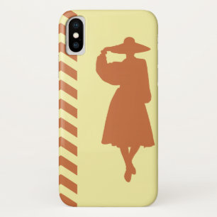 Capa Para iPhone X Zest Cream Neutral Chevrons Fashion